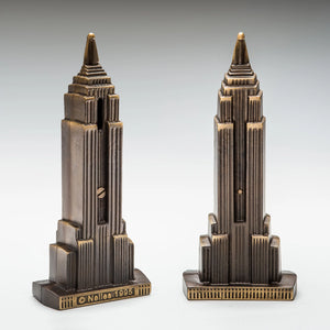 Nelles Studios - Cast Bronze Sculpture - Empire State Building Coin Bank #815
