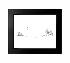 Seth Pitt - Framed 5" x 7" Print - 'Near Or Far' #FC31