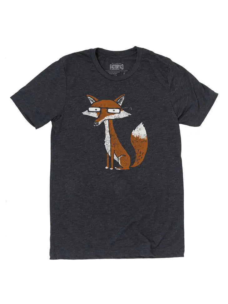 Factory 43 - Printed T-Shirt - 'Fox' (Assorted Sizes)