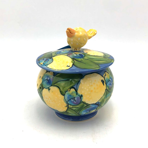 Susan & Peter Stark - Ceramic Garlic Keeper (Blue)