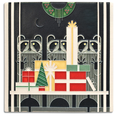 Motawi Tileworks - 8"x 8" Tile - 'Gift Rapt' #8870