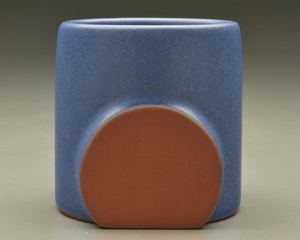 Eshelman Pottery - Oval Cup (Copen Blue)