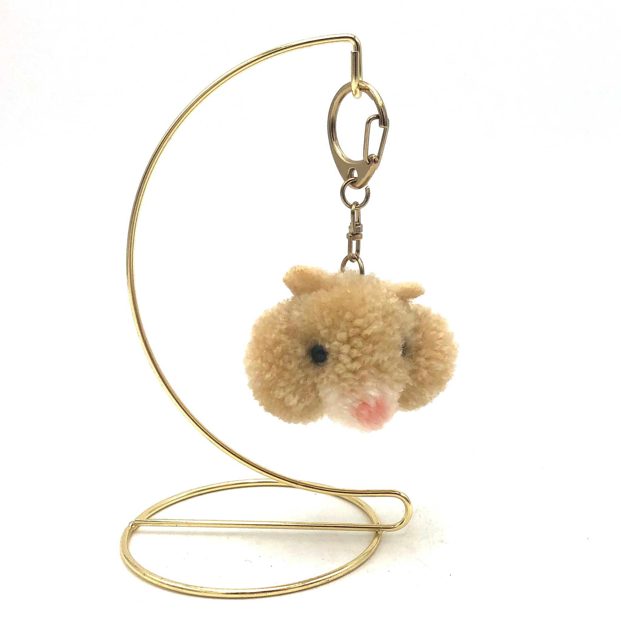 Canacana Gifts - Handmade Plush Crochet Keychain - Medium (Golden Hamster)