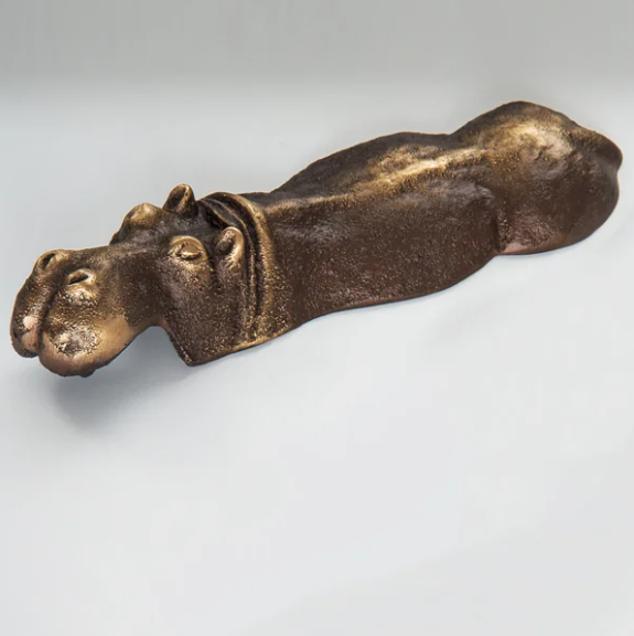 Nelles Studios - Cast Bronze Sculpture - Submerged Hippo #722