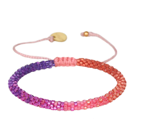Mishky - Bracelet - Hoopys Adjustable (Violet, Pink, Coral, Jazzy) #11622