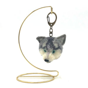 Canacana Gifts - Handmade Plush Crochet Keychain - Medium (Husky)
