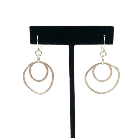 Dragonfly and Damsel Jewelry - Earrings - Double Loops (Fine Silver & Sterling Silver)