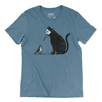 Factory 43 - Printed T-Shirt - 'Masked Cat' (Assorted Sizes)