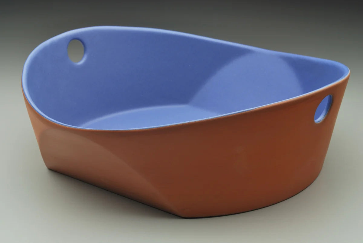 Eshelman - Medium Handled Serving Bowl (Copen Blue)