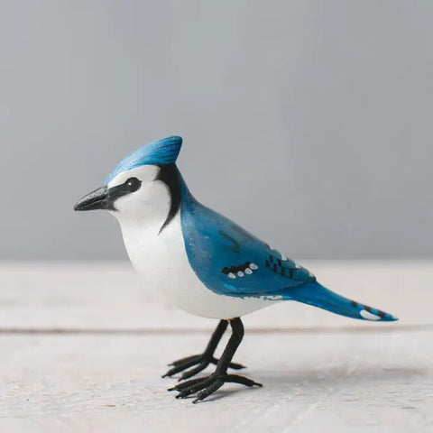 Aviologie - Bird Sculpture - Mini Blue Jay (4") #MBJ-001