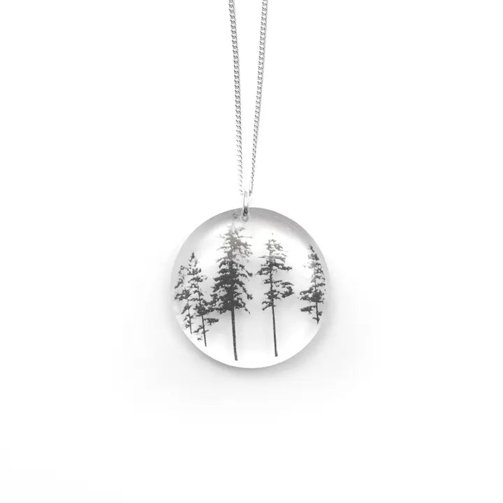 Black Drop Designs - Necklace - Round (Forest)