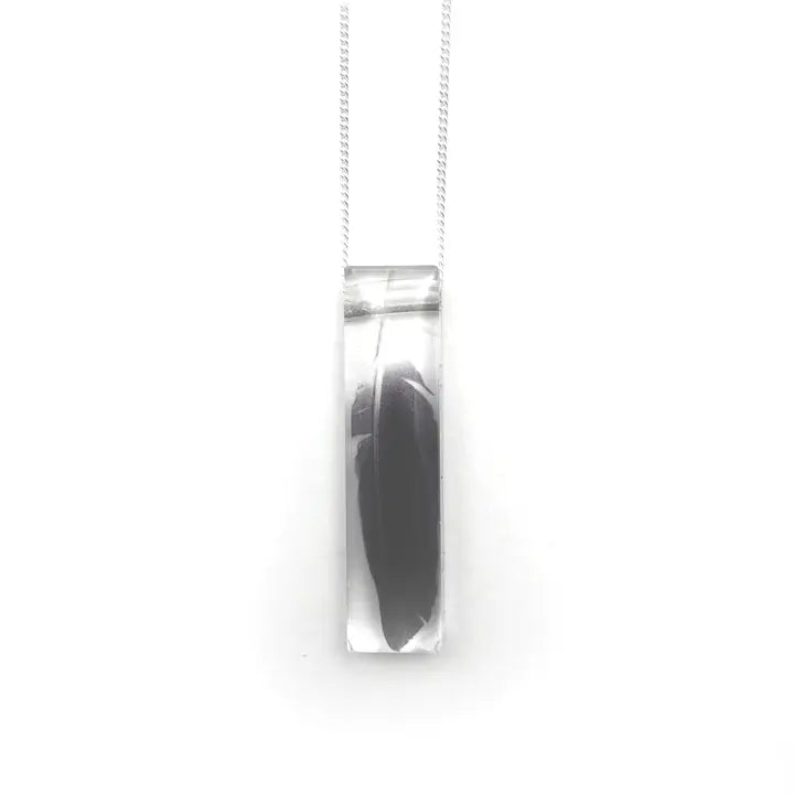 Black Drop Designs - Necklace - Skinny (Feather)