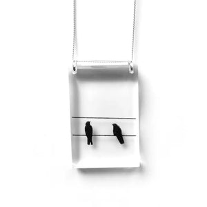 Black Drop Designs - Necklace - Tall (2 Crows)