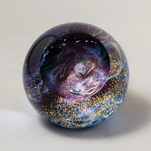Glass Eye Studio - 3" Celestial Orb - Whirlpool Galaxy