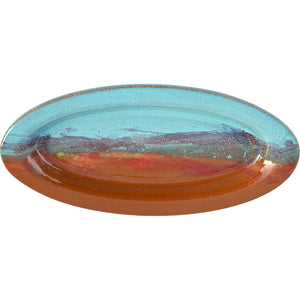 Always Azul - Slim Oval Platter (Assorted Designs, No Pattern)