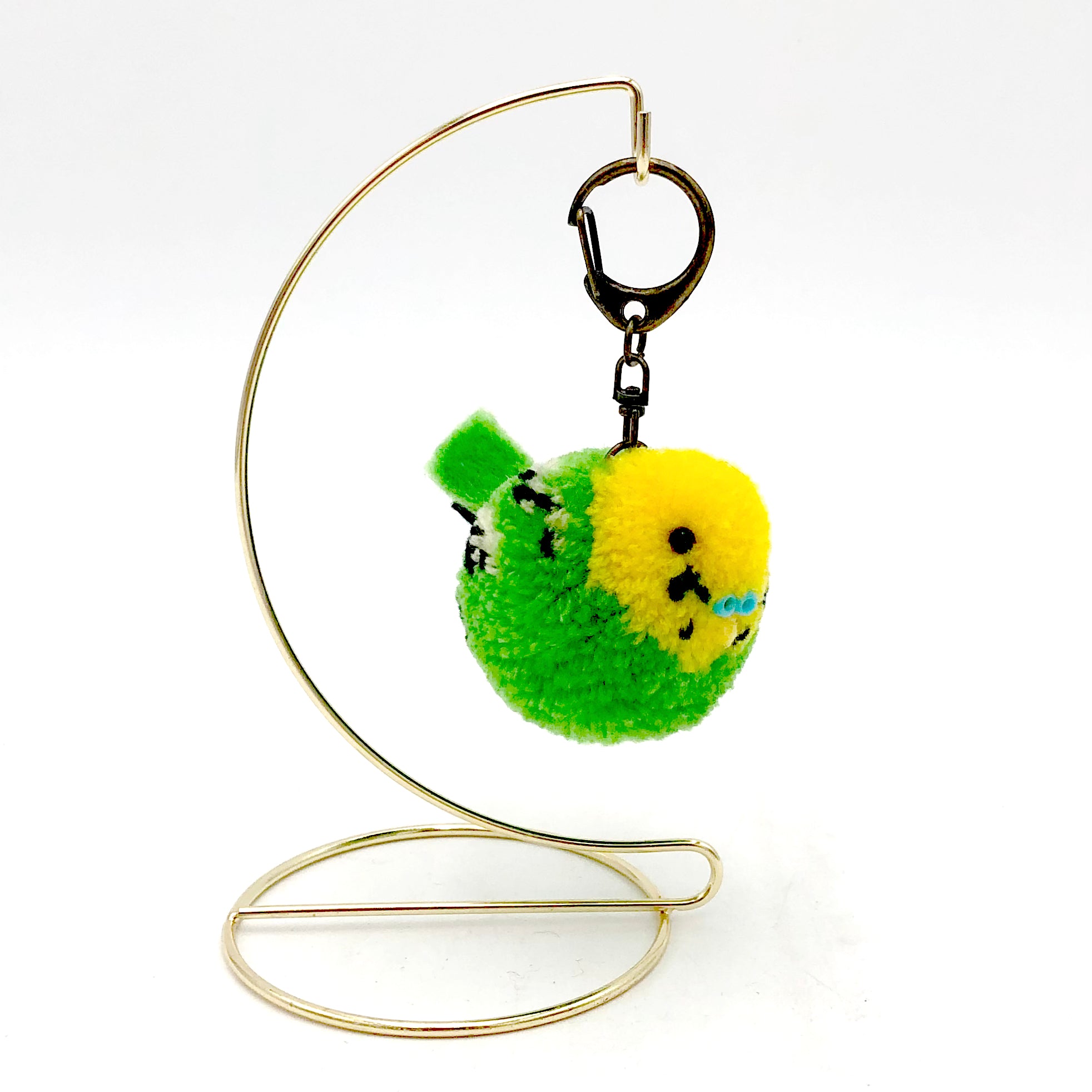 Canacana Gifts - Handmade Plush Crochet Keychain - Medium (Green Parakeet)
