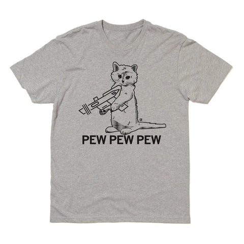 RAYGUN - 65/35 Cotton/Polyester T-Shirt (Pew Pew Pew)
