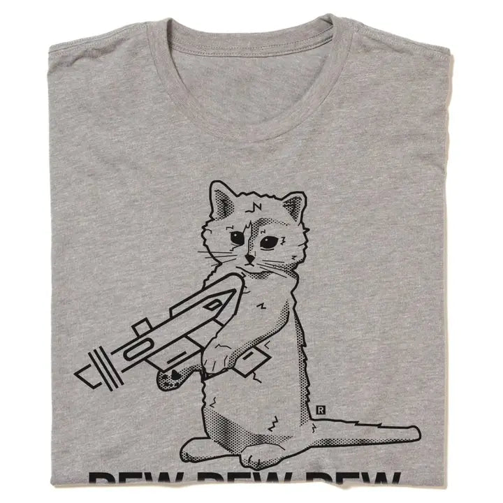 RAYGUN - 65/35 Cotton/Polyester T-Shirt (Pew Pew Pew)