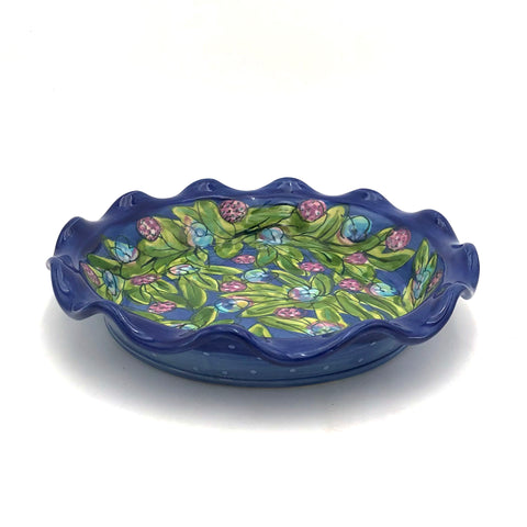 Susan & Peter Stark - Pie Dish (Blue)