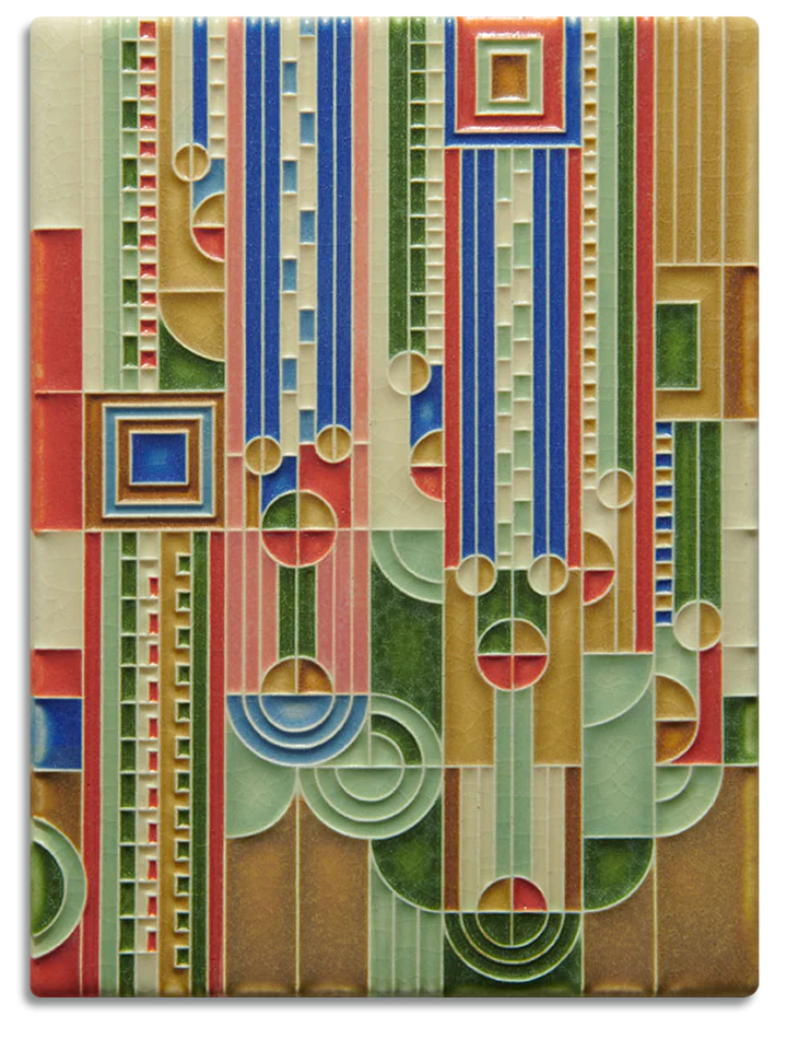 Motawi Tileworks - 6"x8" Tile - Saguaro (Rainbow) #6374