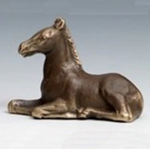 Nelles Studios - Cast Bronze Sculpture - Reclining Pony #707
