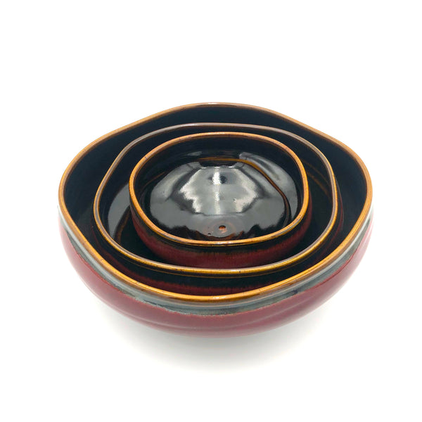 Smith - Chihuly Bowl - Large (Red/Black)