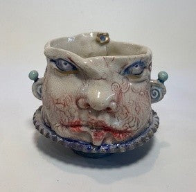 Speck FF - "Red in the Face" Ceramic Funk-tional T-Bowl