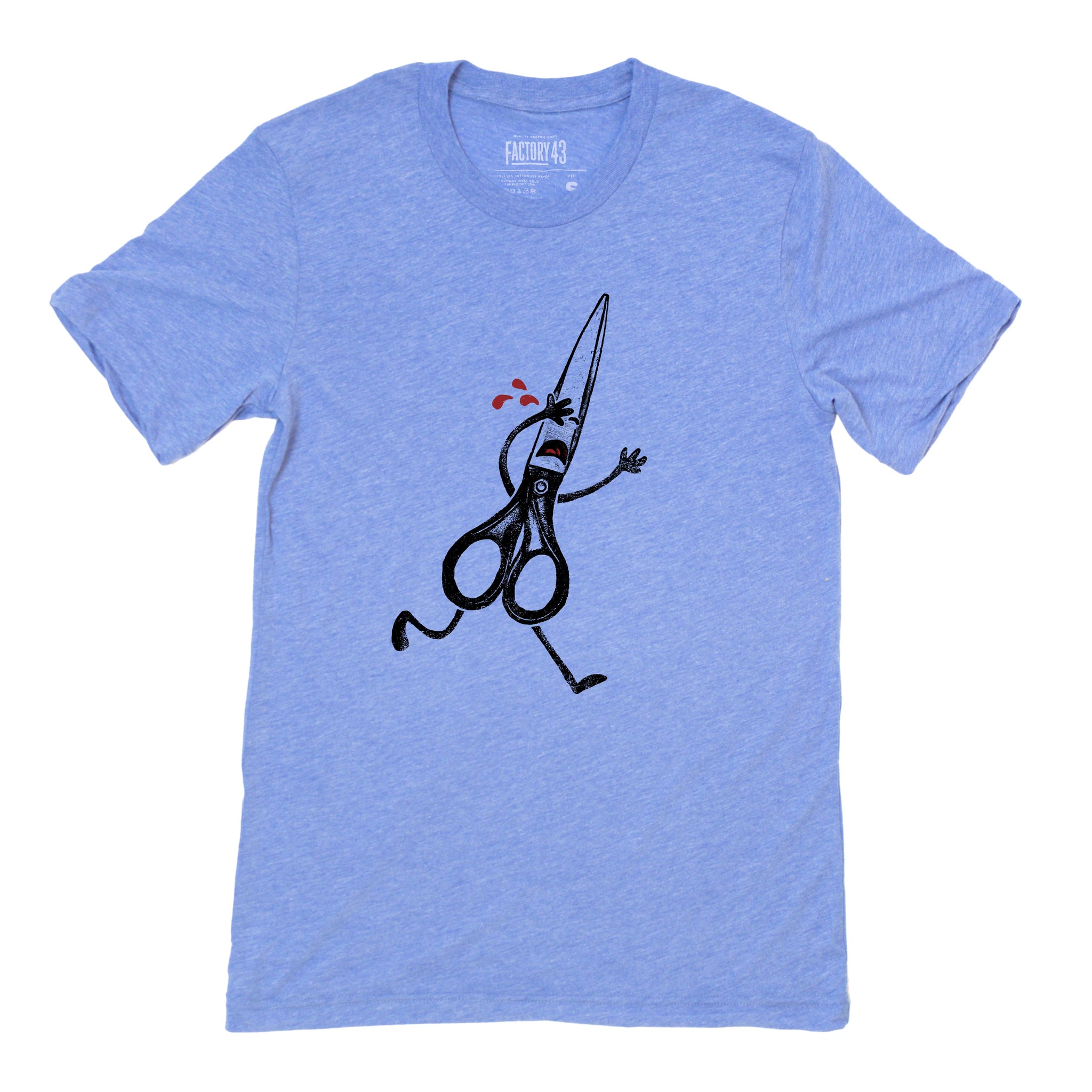 Factory 43 - Printed T-Shirt - 'Running with Scissors' (Assorted Sizes)
