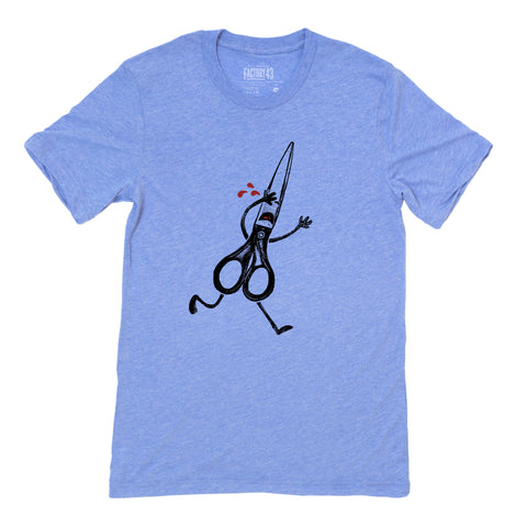 Factory 43 - Printed T-Shirt - 'Running with Scissors' (Assorted Sizes)
