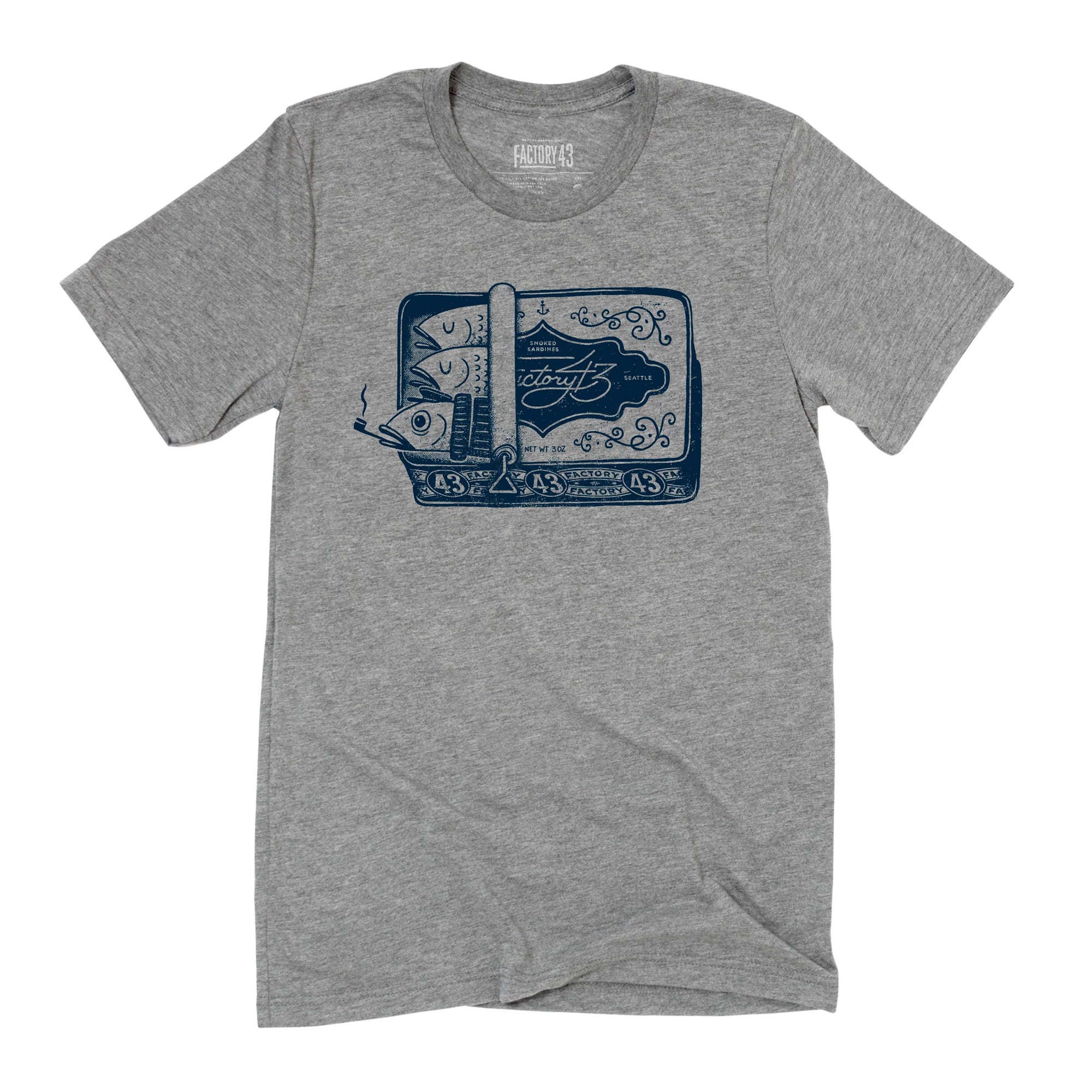 Factory 43 - Printed T-Shirt - 'Sardines' (Assorted Sizes)