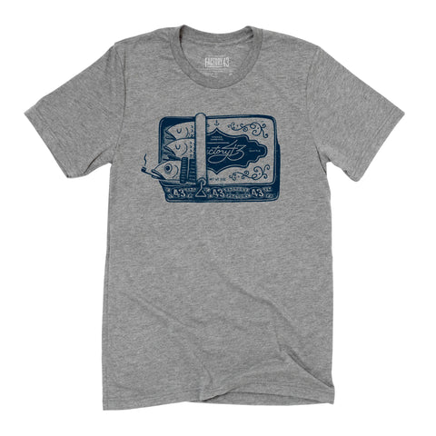 Factory 43 - Printed T-Shirt - 'Sardines' (Assorted Sizes)