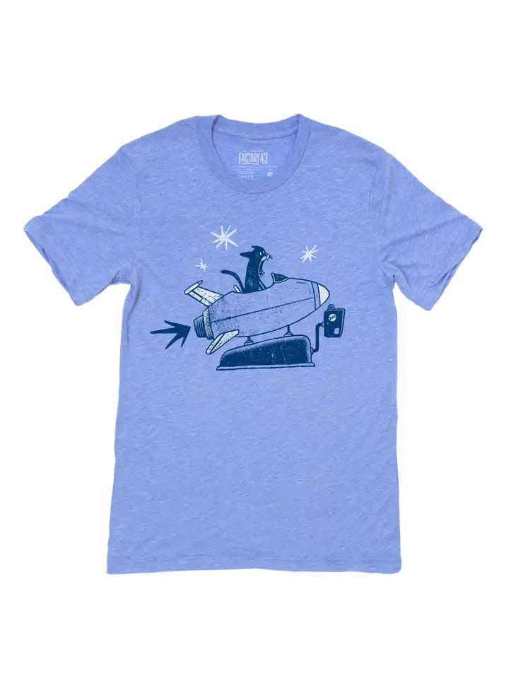 Factory 43 - Printed T-Shirt - 'Scaredy Cat' (Assorted Sizes)