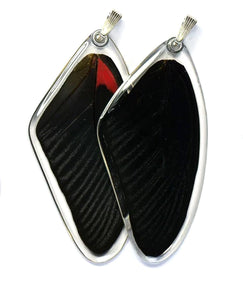 Petal Connection - Butterfly Pendant | Scarlet Mormon (Top Wing) #0320-B-PE