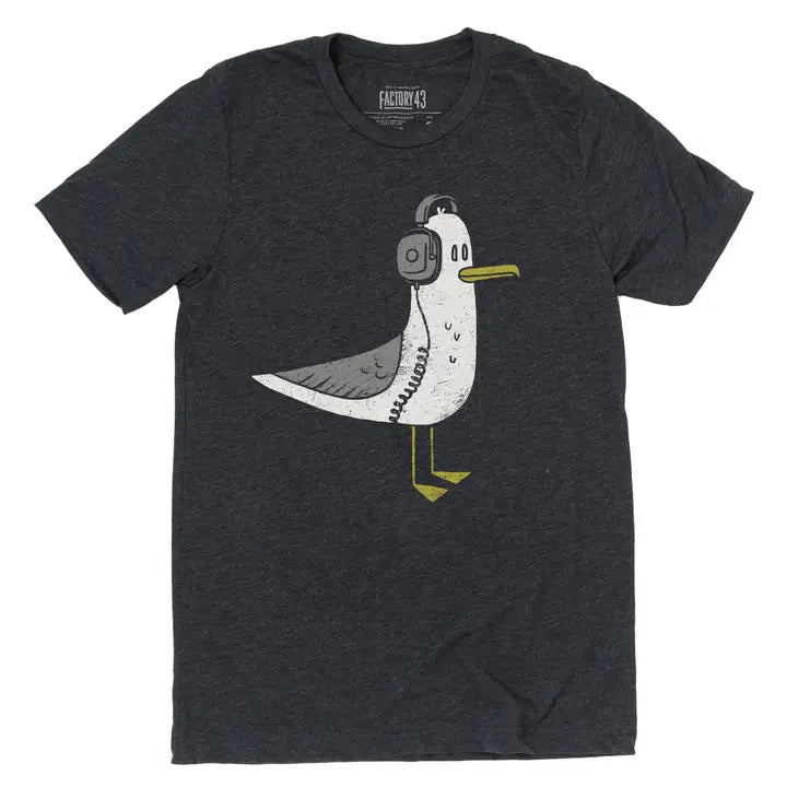 Factory 43 - Printed T-Shirt - 'Seagull' (Assorted Sizes)