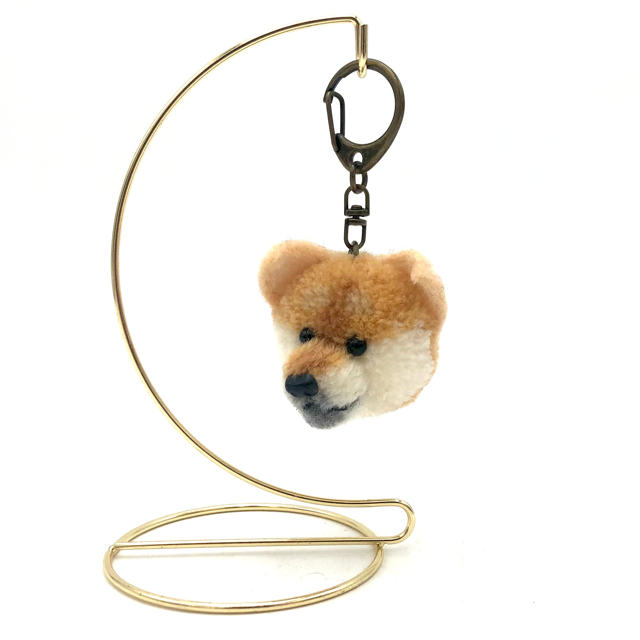 Canacana Gifts - Handmade Plush Crochet Keychain - Medium (Brown Shiba Inu)