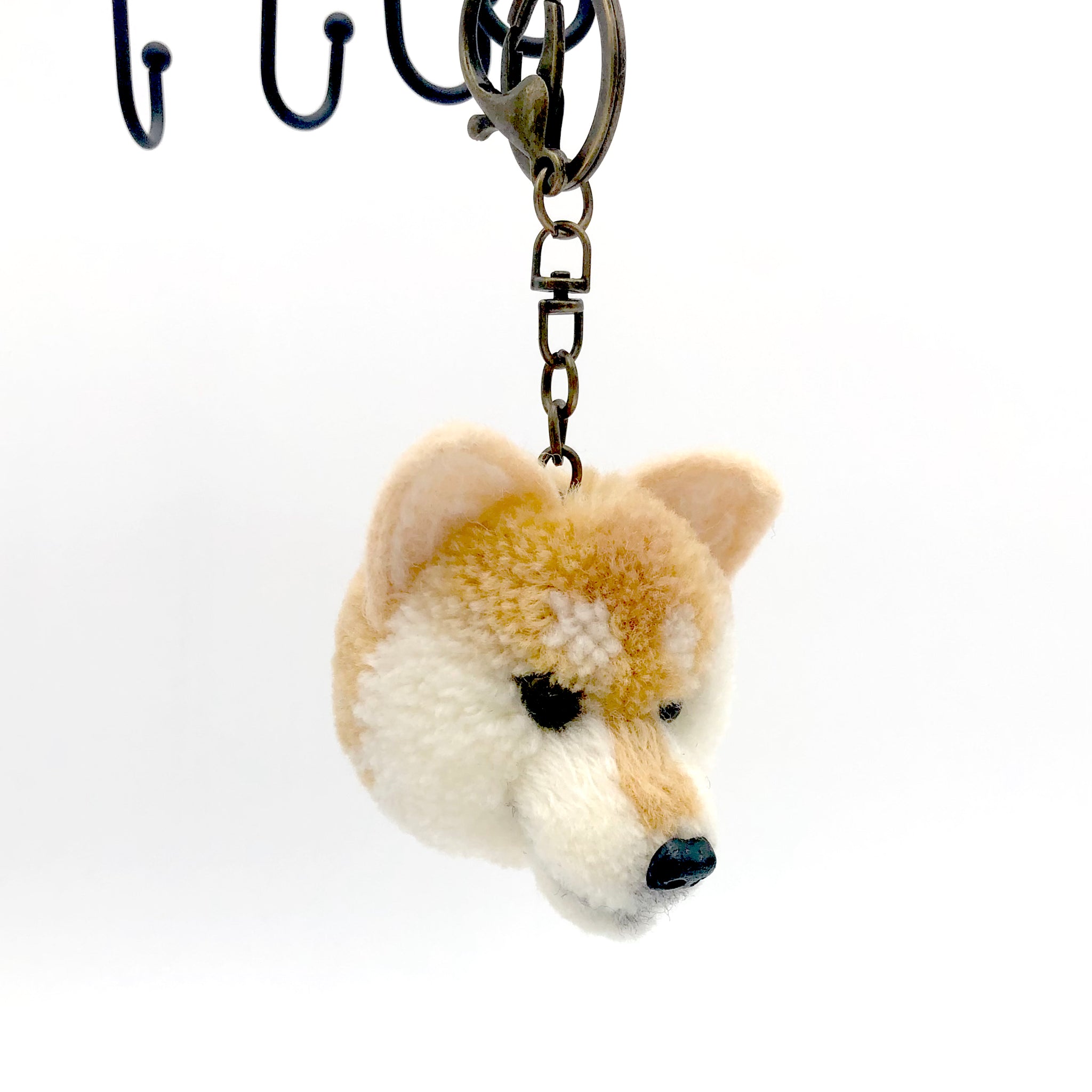 Canacana Gifts - Handmade Plush Crochet Keychain - Large (Shiba Inu)