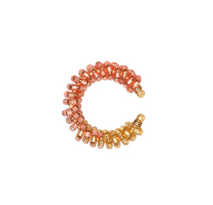 Mishky - Earring - Single Cuff Earring (Coral, Gold, Jazzy) #11545
