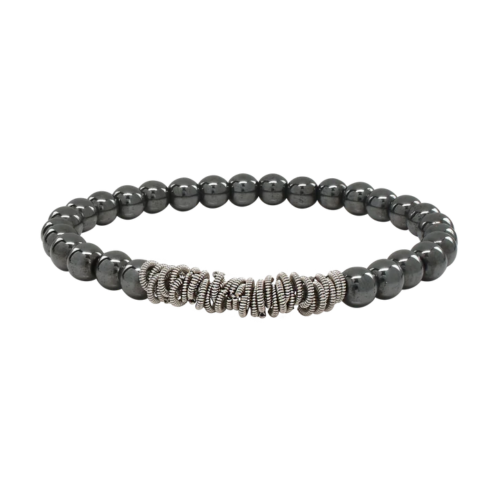 High Strung Studios - Bracelet - Stretch Rock (Hematite) #BRSRHE