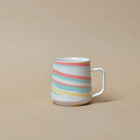 Clay Factor Ceramics - 18oz XL Mug - Taffy Series (Tri-Color)