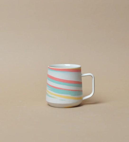 Clay Factor Ceramics - 10oz Petite Mug - Taffy Series(Coral Red)