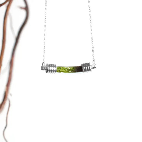 With Roots - Necklace - Terrarium Curve (Silver)