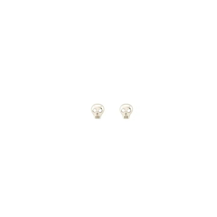 Kris Nations - Earrings - Tiniest Skull Studs (Sterling Silver) #E-MICRO-SKULL-S