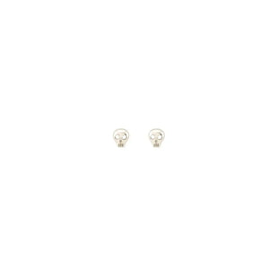 Kris Nations - Earrings - Tiniest Skull Studs (Sterling Silver) #E-MICRO-SKULL-S