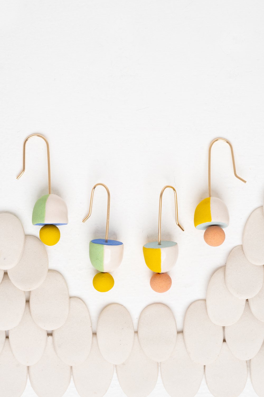 Twenty Two West - Ceramic Earrings - Vintage Coupe (Assorted Designs)