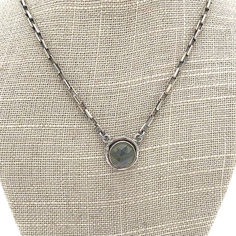 Susan Rodgers Designs - Necklace - 'Vision' Pendant (Labradorite, Sterling Silver) #HN-183