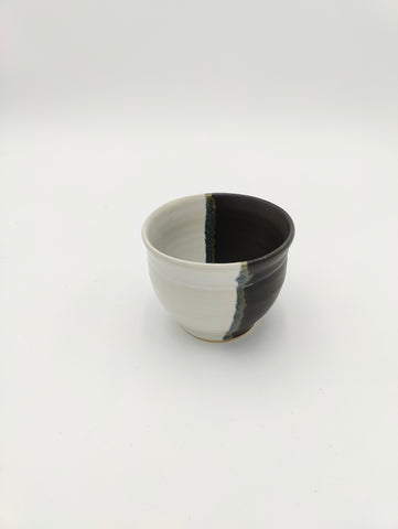 Hilborn Pottery - Whiskey Cup (Black & White)