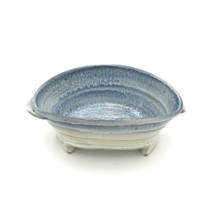 Smith - Oval Serving Bowl - Small (Blue/White)