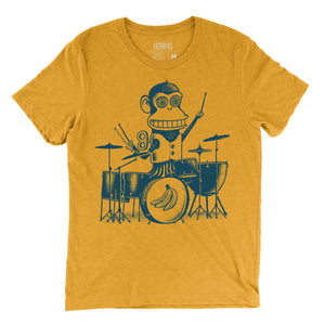 Factory 43 - Printed T-Shirt - 'Wound Up Monkey' (Assorted Sizes)