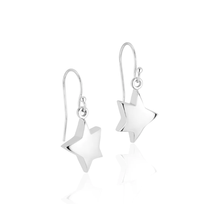 Serena Van Rensselaer Jewelry - Earrings - "Étoile" Star Dangles (Silver) #LPP3s