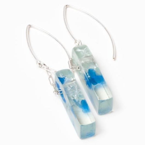 Smart Glass Recycled Jewelry - Earring - Mosaic Stiletto - Assorted Colors - (MStilB0009)
